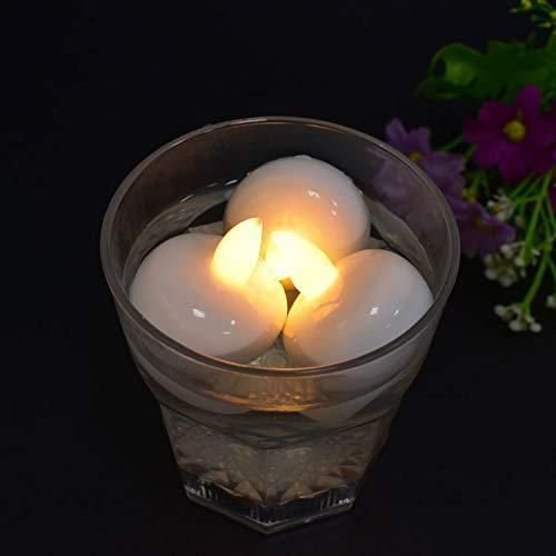 �Floating Tealight Water Sensor Battery Operated Waterproof LED Flame less Flickering Lights Candles (Pack of 24)