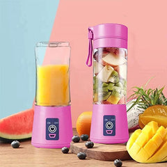 Portable Electric USB Juice Maker Bottle | Blender Grinder Mixer | Rechargeable Bottle with 6 Blades