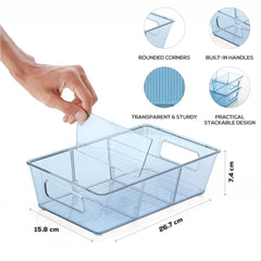 Food Storage Organizer with Removable Dividers (Set of 2)