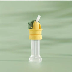 Portable Bottle Cap with Anti-Spill Straw Cover and Universal Conversion Head for Mineral Water and Beverages