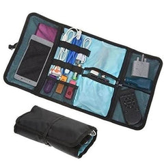 Multipurpose Organizer Bag Gadgets Storage Case Foldable Roll Up Accessories Pouch