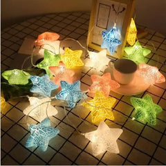 Multicolor Crack Star String light