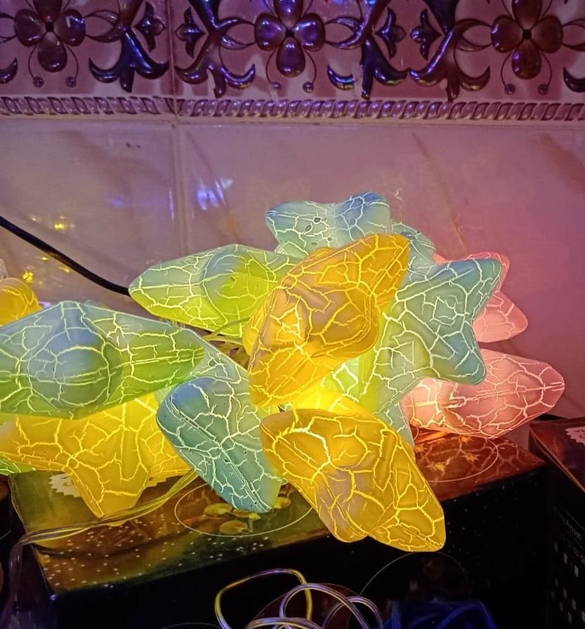 Multicolor Crack Star String light